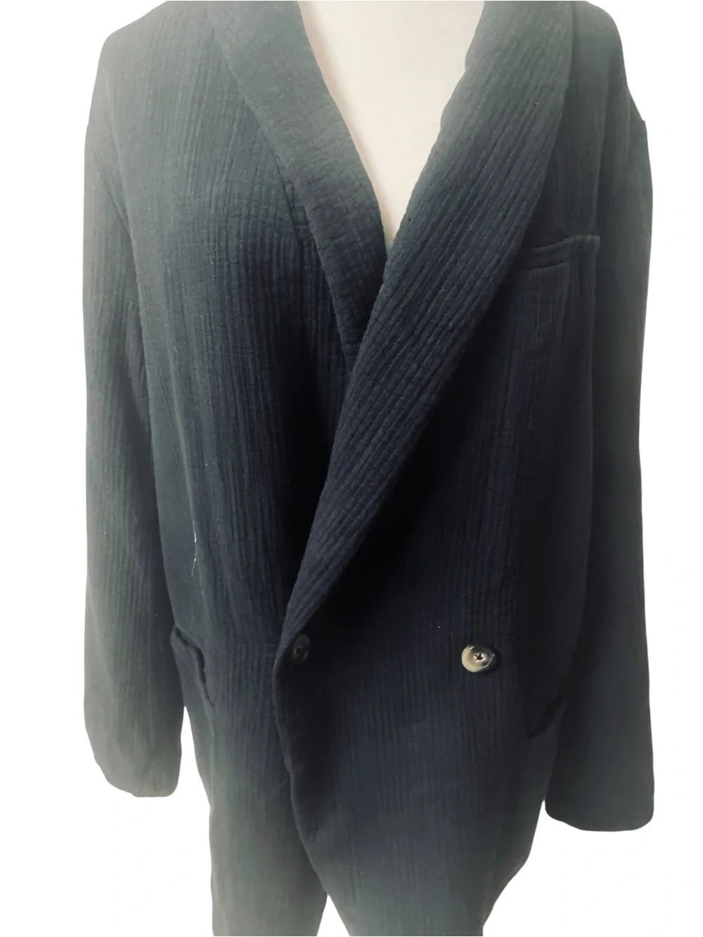 Free People Rowan relaxed  gauzy large blazer slouchy boho beach